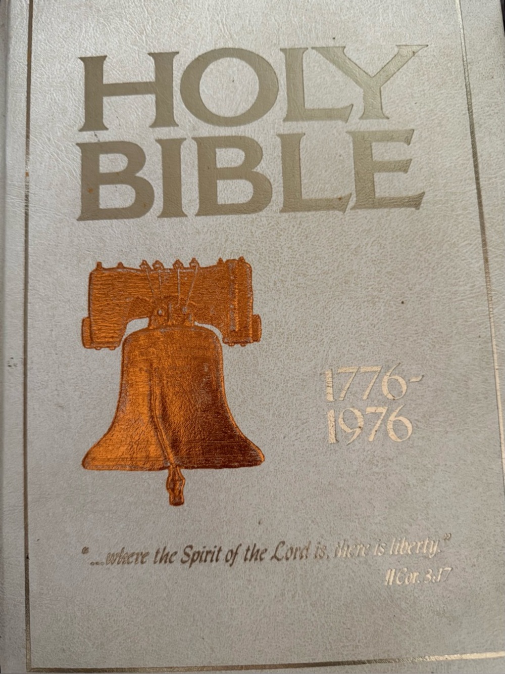 VNT 1976 Holy Bible Bicentennial Liberty Bell Ed Thomas Nelson Jerry Falwell